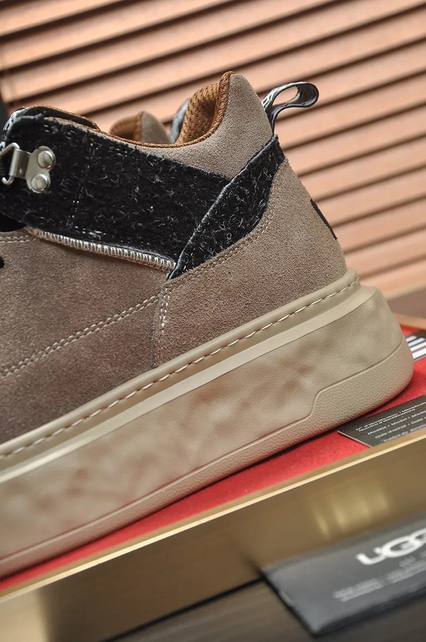 Men's shoes 💰640💶 [UGG] (full wool lining) top-end high-quality fur-in-one warm snow boots from Australia's warm luxury brand men's shoes, UGG-5877 official website synchronized, made of imported cowhide, carefully sewn...Imported rubber foam outsole (comfortable, soft, wear-resistant) The quality is really great...Exquisite workmanship, you can't put it down at first sight, available in sizes 39-44